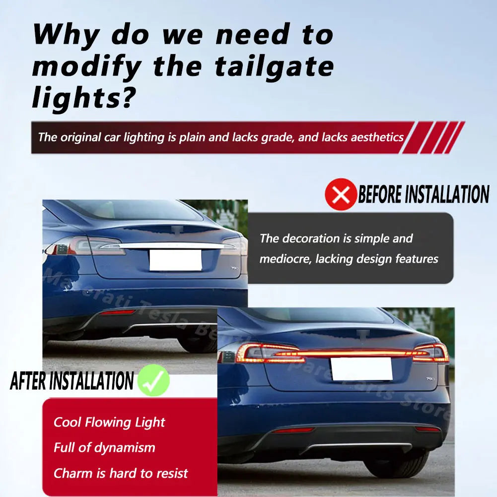 Tesla Model S LED Full Width Tail Light LED Bar