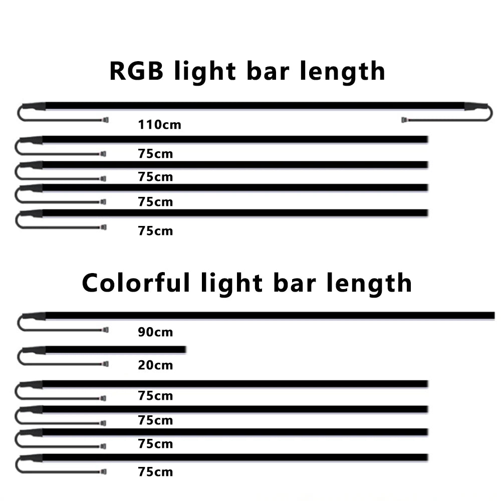 Full Color LED Interior Ambient Light Strip Kit