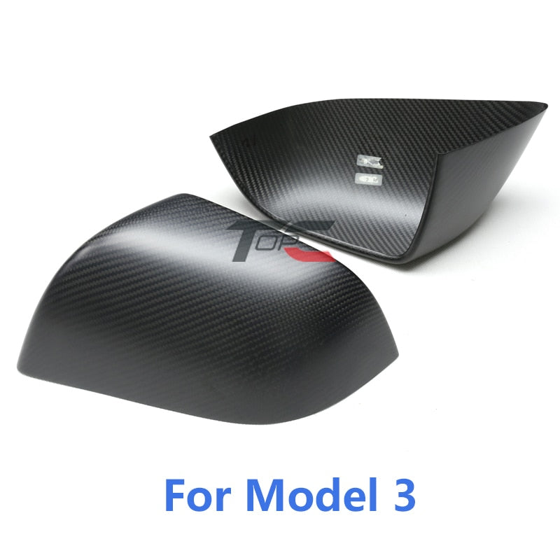 Real Carbon Fiber Side Mirror Caps - Pair