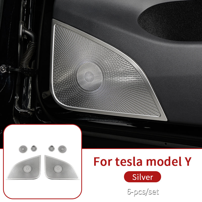 Aluminum Speaker Cover for Model Y 6 Piece Kit