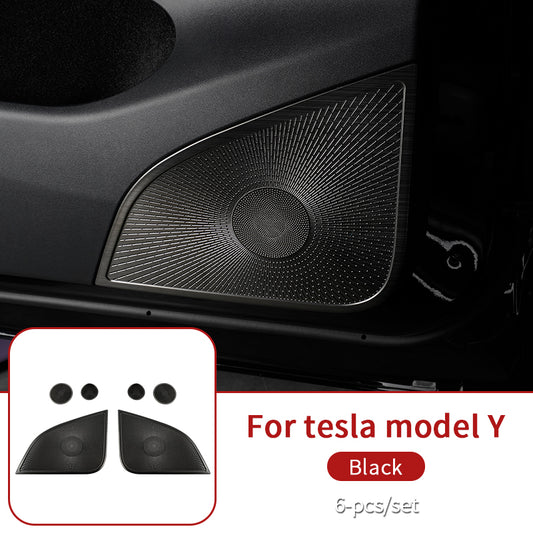 Aluminum Speaker Cover for Model Y 6 Piece Kit