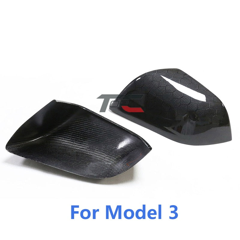 Real Carbon Fiber Side Mirror Caps - Pair