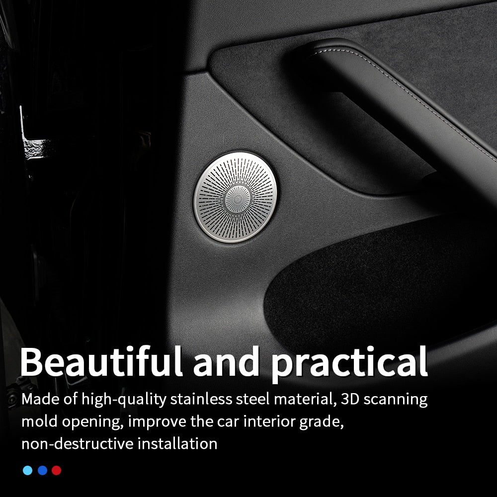 Aluminum Speaker Cover for Model Y 6 Piece Kit