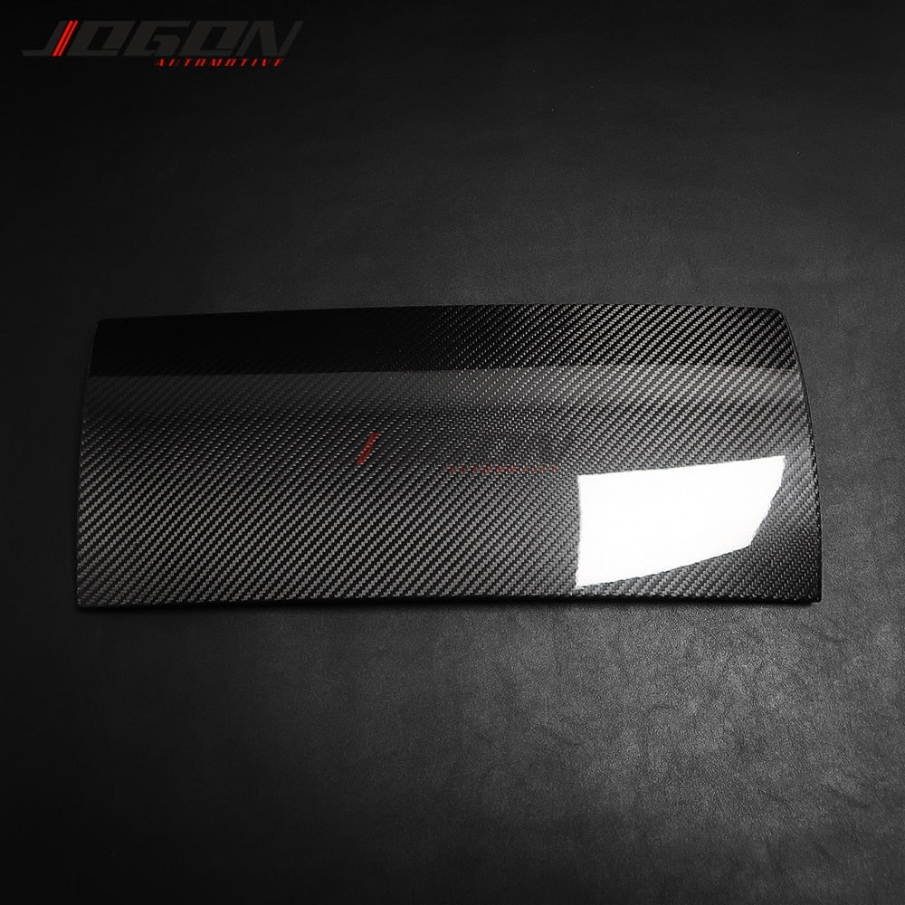 Real Gloss Carbon Fiber Glove Box Door Cover