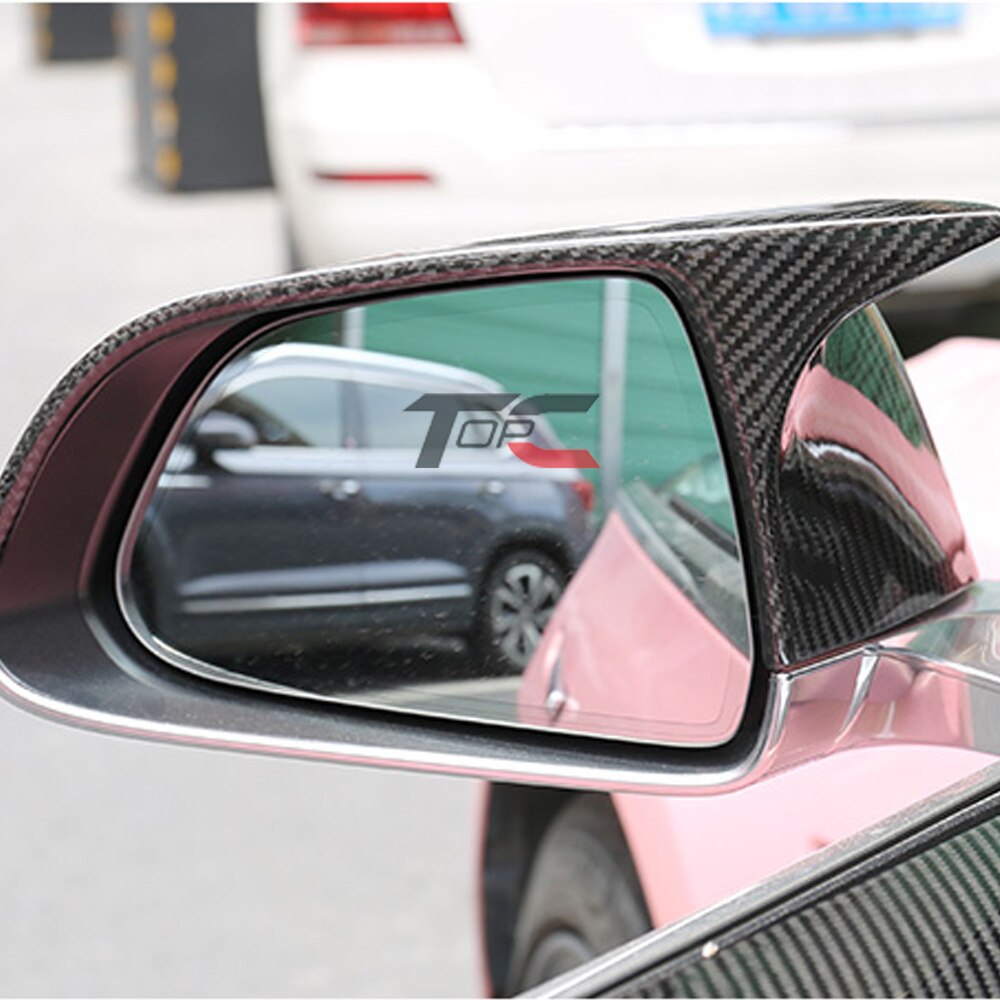 Real Carbon Fiber Side Mirror Caps - Pair