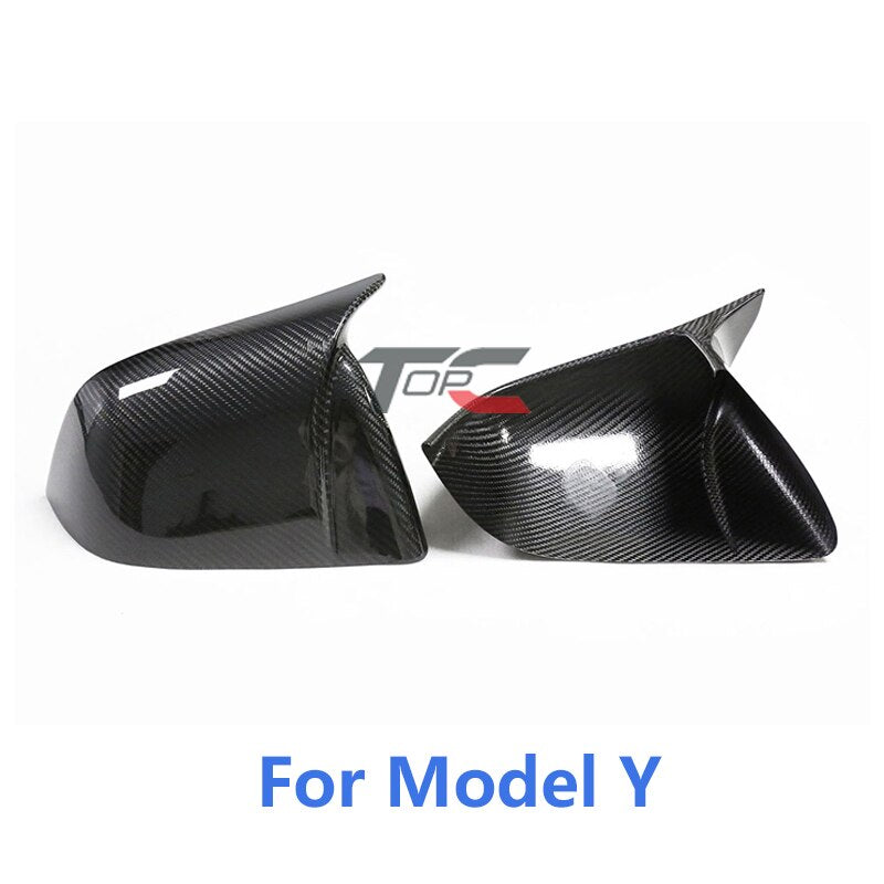 Real Carbon Fiber Side Mirror Caps - Pair