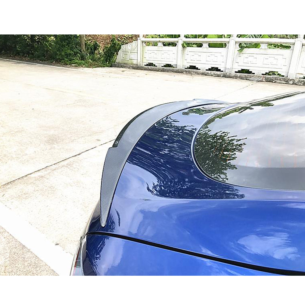 Real Carbon Fiber Rear Trunk Spoiler For Tesla Model S 2014 - 2019