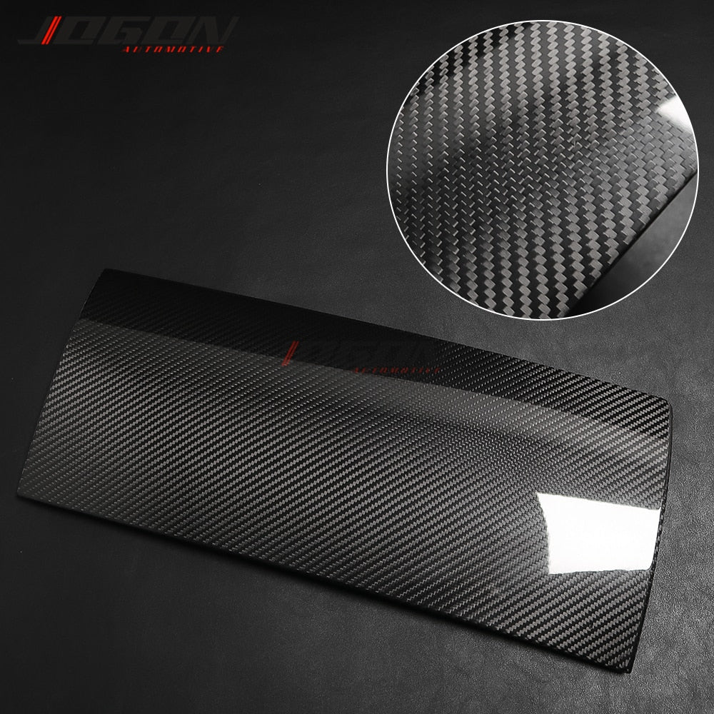 Real Gloss Carbon Fiber Glove Box Door Cover