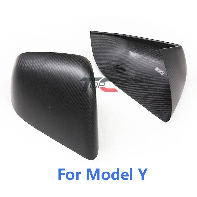 Real Carbon Fiber Side Mirror Caps - Pair