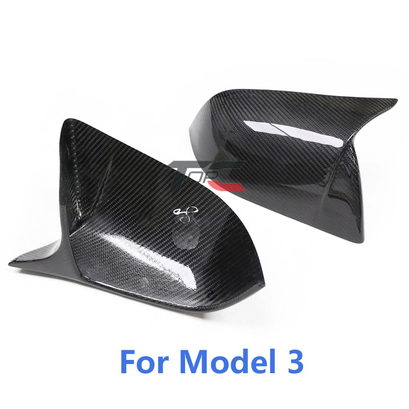 Real Carbon Fiber Side Mirror Caps - Pair