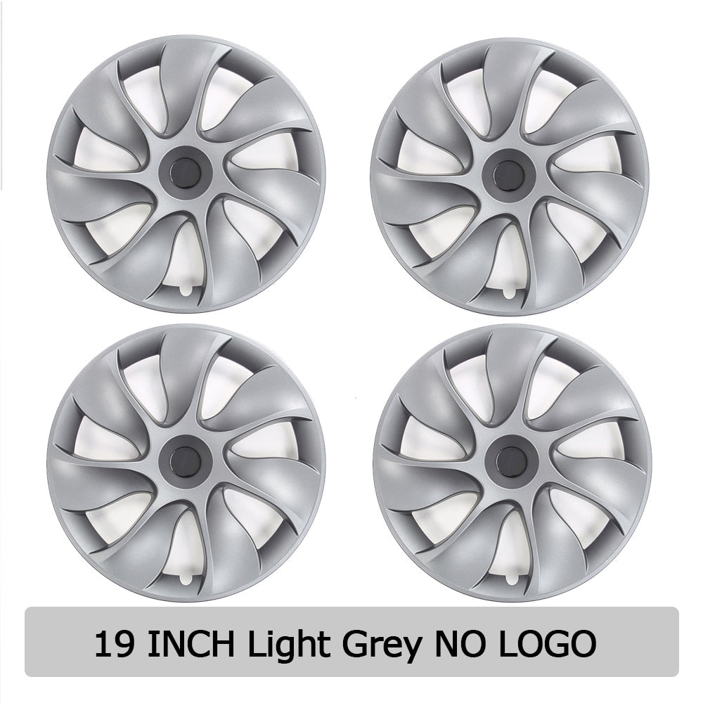 Model Y 19" Fan Style Aero Cap Replacement Covers - 4pcs