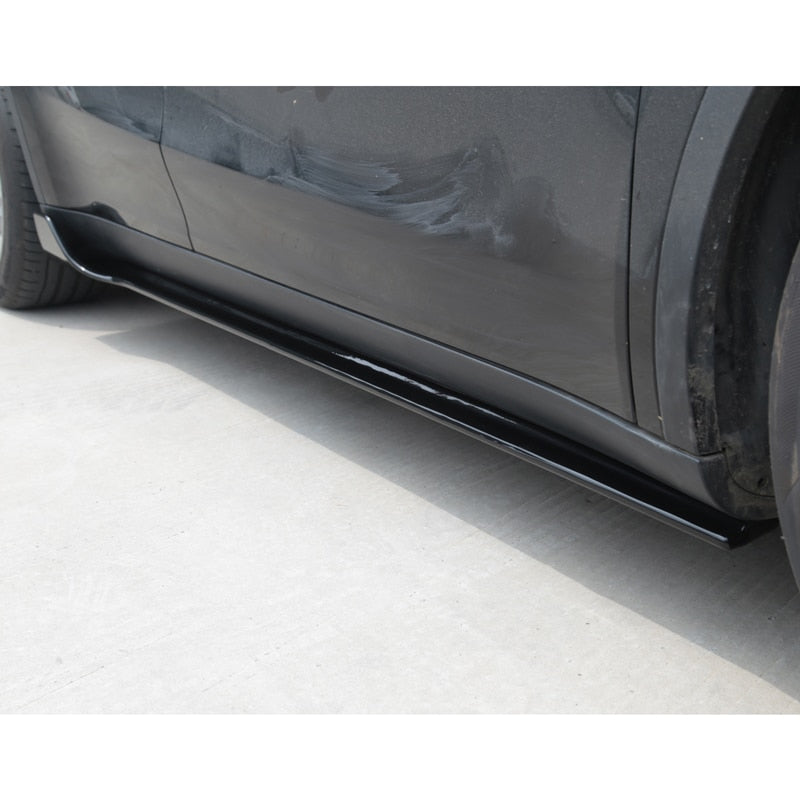 2pc ABS Side Skirt Extension - Model Y