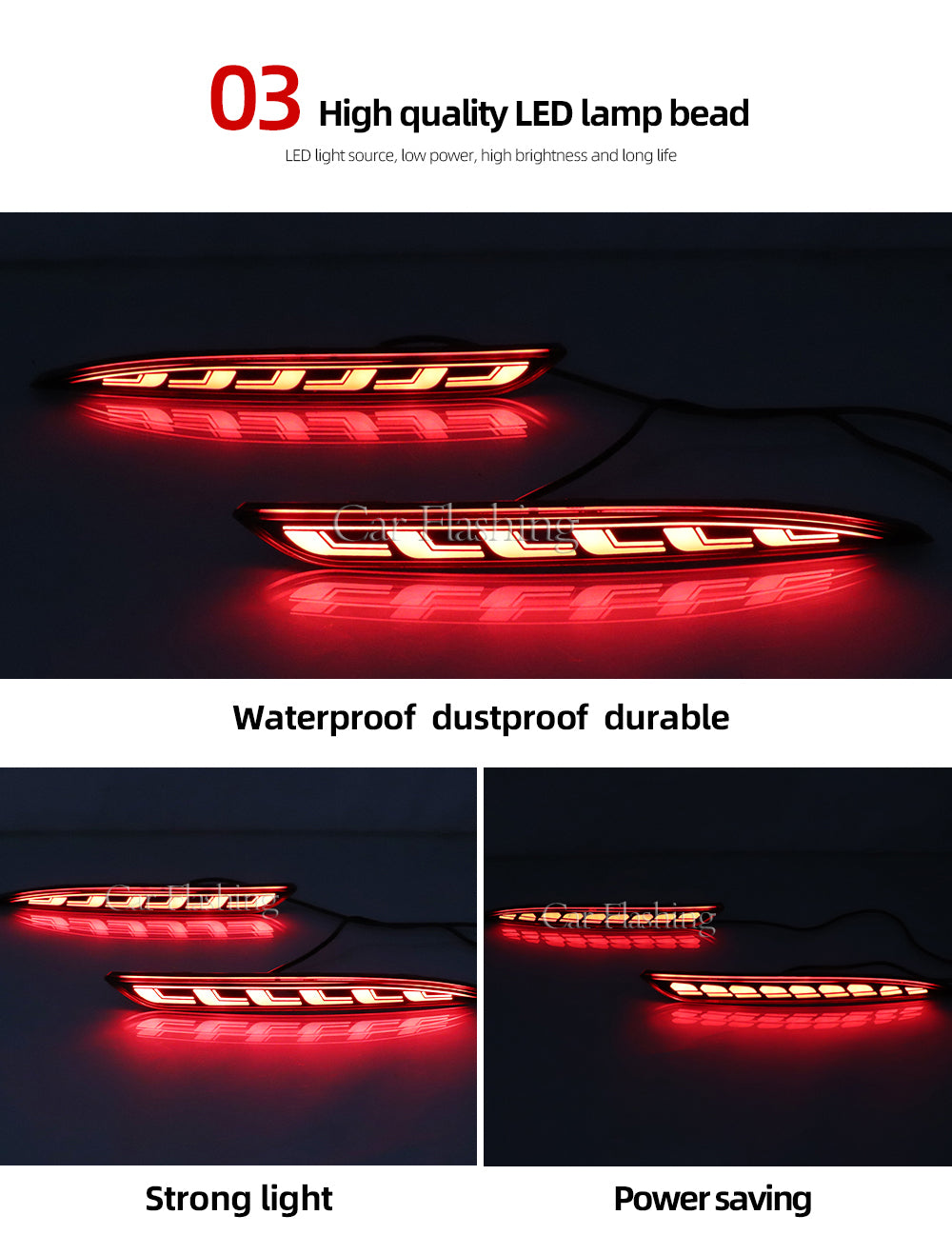 Tesla Model 3/Y Dynamic LED Rear Reflector Lights