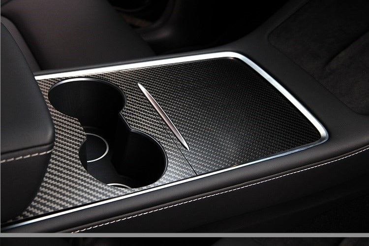 Real Carbon Fiber Center Console Cover Pieces