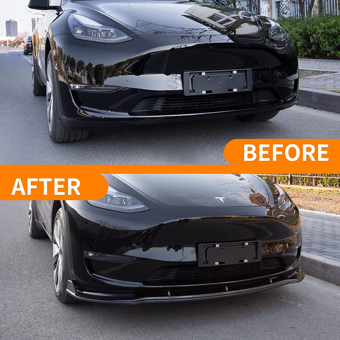 Model Y 3pc ABS Front Lip Spoiler