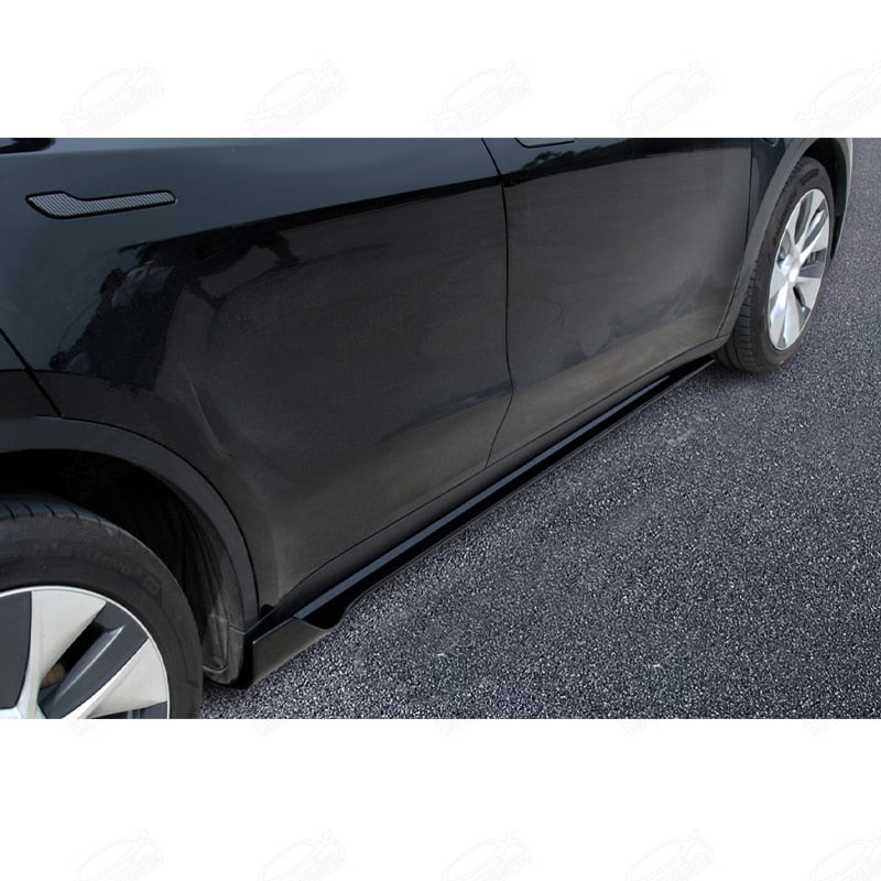 2pc ABS Side Skirt Extension - Model Y