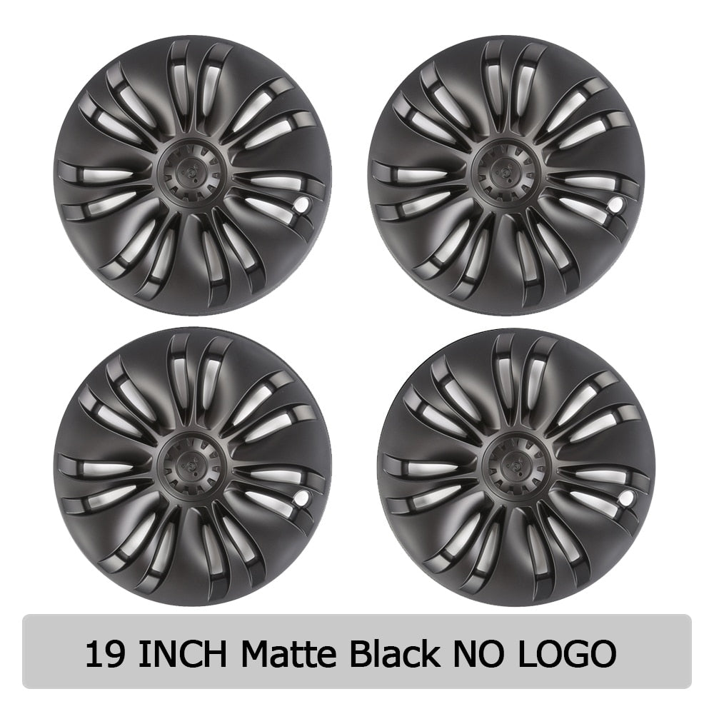 Model Y 19" Fan Style Aero Cap Replacement Covers - 4pcs