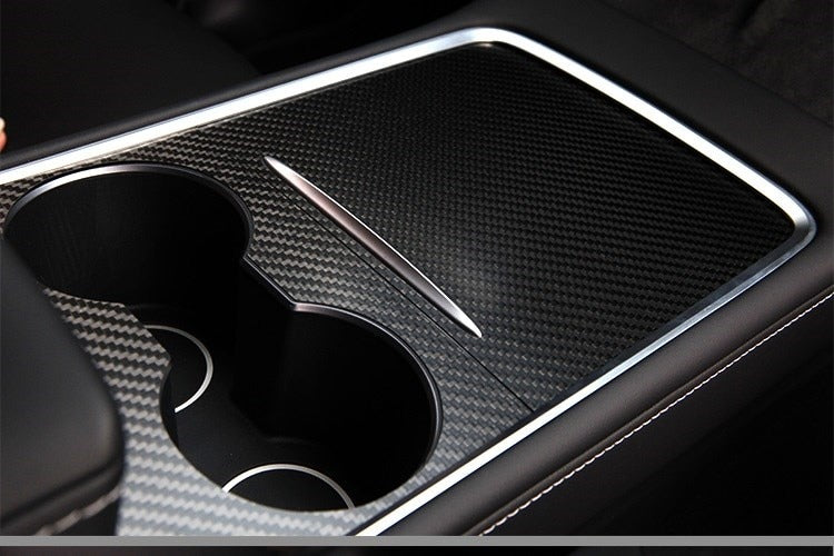 Real Carbon Fiber Center Console Cover Pieces