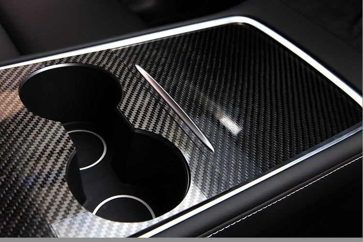 Real Carbon Fiber Center Console Cover Pieces