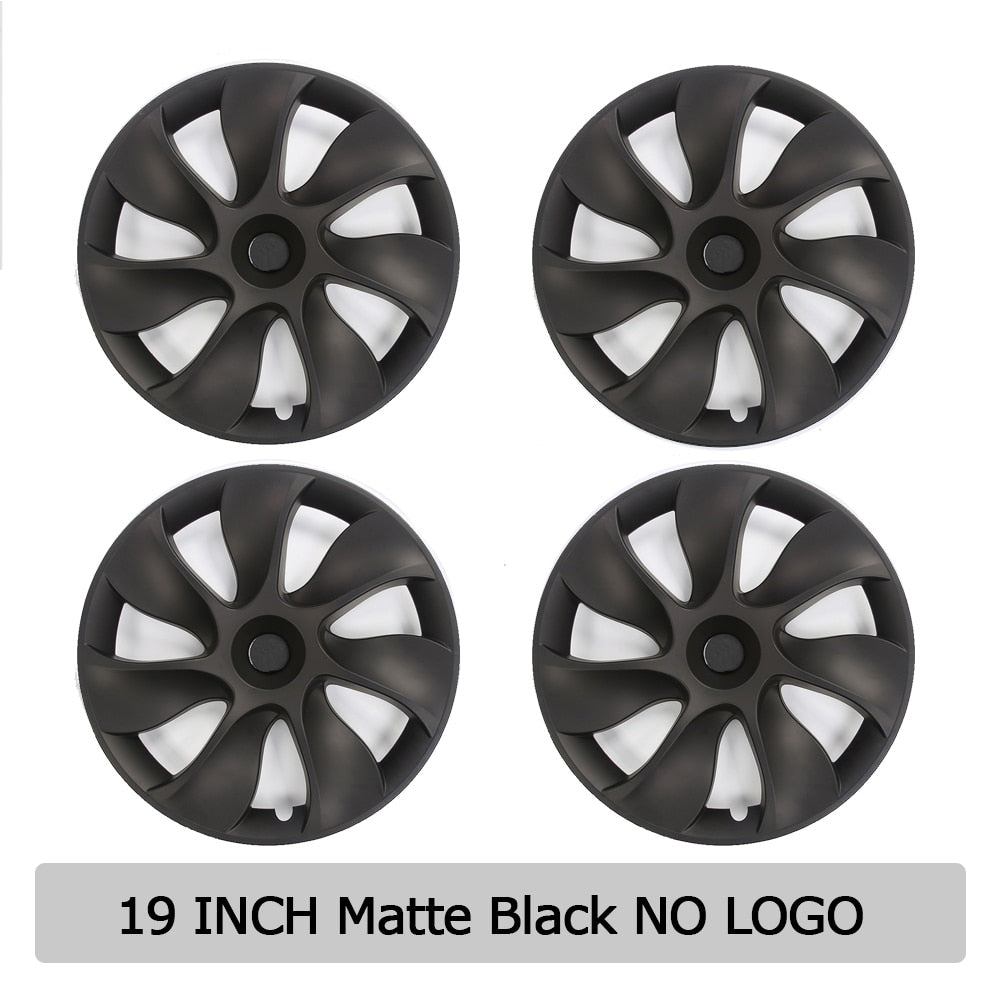 Model Y 19" Fan Style Aero Cap Replacement Covers - 4pcs