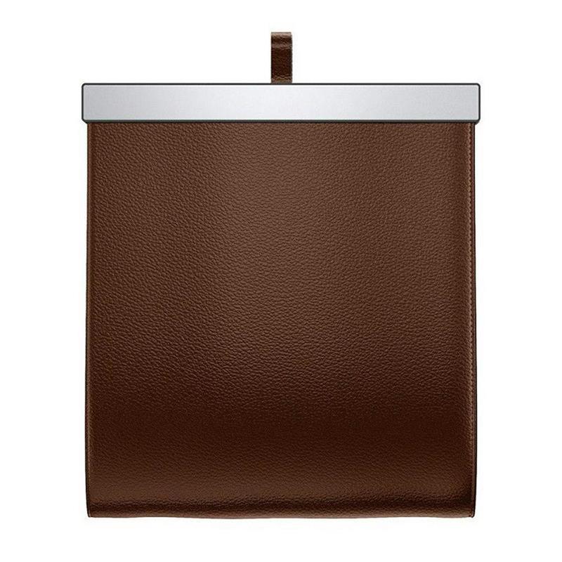 Clip on Back Seat Trash Can - Vegan Leather - Magnetic Latch