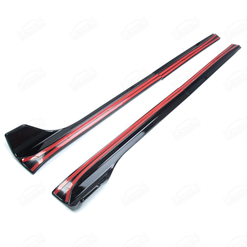 2pc ABS Side Skirt Extension - Model Y