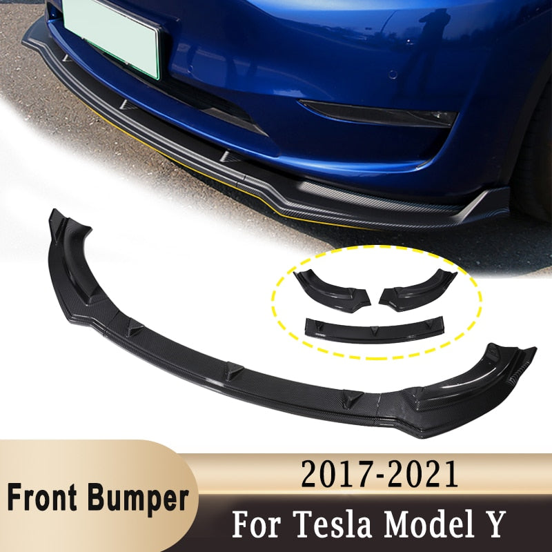 Model Y 3pc ABS Front Lip Spoiler